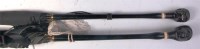 Lot 691 - Two ladies ebony handled parasols, carved as...
