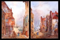Lot 787 - E Nevil - Staithes and Tin Ghaut near Whitby,...