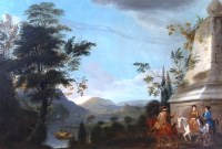 Lot 804 - 18th century Continental school - Travellers...
