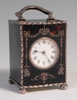 Lot 815 - An Edwardian silver and tortoiseshell minuet...