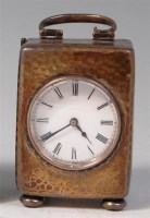 Lot 816 - An Edwardian hammered silver cased minuet...