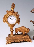 Lot 820 - A late 19th century American gilt bronze table...