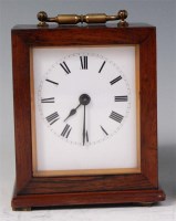 Lot 826 - A late 19th century rosewood cased carriage...
