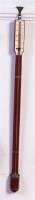 Lot 833 - A 19th century mahogany stick barometer,...