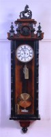 Lot 835 - A late 19th century walnut and ebonised Vienna...