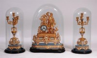 Lot 840 - A late 19th century gilt metal and porcelain...