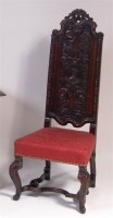 Lot 882 - A Caroleon period and later oak and walnut...