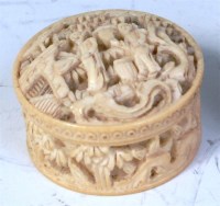 Lot 751 - A late 19th century Chinese carved ivory...