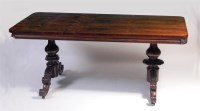 Lot 895 - An early Victorian rosewood library table, on...