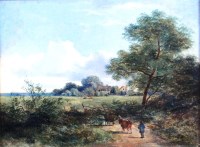 Lot 771 - Adam Barland (Act.1843-1863) - Pastoral scene...