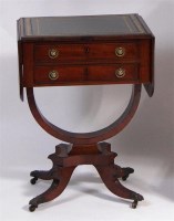 Lot 932 - A Regency mahogany pedestal work table, having...