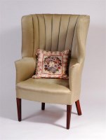 Lot 934 - An early 19th century beechwood framed and...