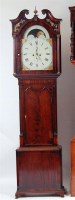 Lot 822 - An early 19th century mahogany longcase clock...