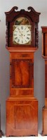 Lot 823 - A 19th century mahogany longcase clock, having...