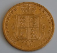 Lot 2114 - Great Britain, 1884 gold half sovereign, Queen...