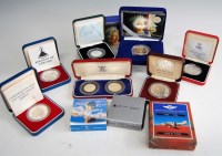 Lot 2156 - A collection of ten silver coins to include a...