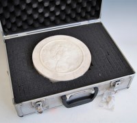 Lot 2173 - A large plaster cast Elizabeth II second image...