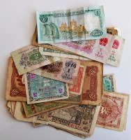Lot 2193 - A quantity of world banknotes, to include; WWI...