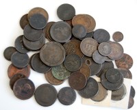 Lot 2198 - A mixed lot of 18th century and later copper...
