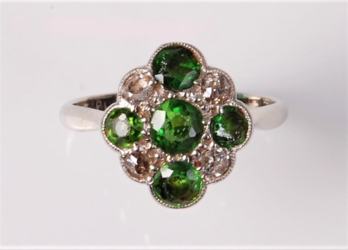 Lot 2626 - An early 20th century demantoid garnet and...