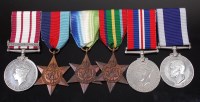 Lot 1005 - A Naval group of six to include Naval General...