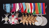 Lot 1036 - A Polish WW II group of nine to include The...