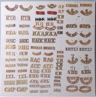 Lot 1111 - A large collection of metal shoulder titles,...
