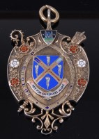 Lot 1198 - A Geo. VI. Borough of Barnes silver gilt and...