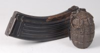 Lot 1205 - A deactivated British No. 23 rod grenade the...