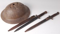 Lot 1209 - A German MP34 bayonet, the 28cm single edged...