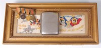 Lot 1229 - A miniature group of four medals to include WW...
