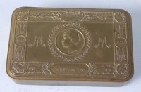 Lot 1285 - A WW I Princess Mary Christamas gift tin with...