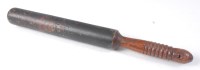 Lot 1293 - A George IV turned oak policeman's truncheon,...