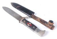 Lot 1295 - A German Third Reich Hitlerjugend, the 14cm...