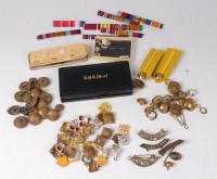 Lot 1320 - An O.B.E. (Milly) black leather case, together...