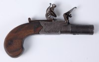 Lot 1329 - An 18th century flintlock boxlock pocket...