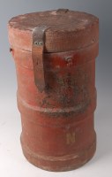 Lot 1333 - A circa 1900 British Royal Navy canvas covered...