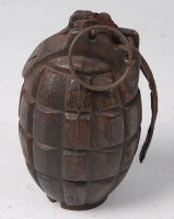 Lot 1343 - A deactivated WW I Mills No. 5 mk I hand...