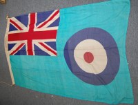 Lot 1359 - An R.A.F. printed cotton ensign, stamped to...