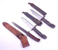 Lot 1387 - A Czechoslovakia VZ58 knife bayonet, having a...