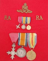 Lot 1393 - An M.B.E./Great War trio to include M.B.E....