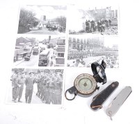 Lot 1394 - A WW II British Army prismatic Mk III marching...