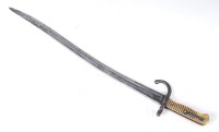 Lot 1411 - A French model 1866 chassepot bayonet, having...