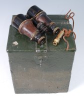 Lot 1412 - A pair of WW I French MK V binoculars No....