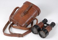 Lot 1413 - A pair of WW I military binoculars, stamped...
