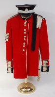 Lot 1431 - A post WW II Coldstream Guards sergeant's red...