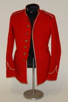 Lot 1434 - A post 1903 dress jacket, in red with white...
