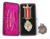 Lot 1446 - An Edwardian silver gilt and enamelled Ancient...