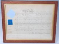 Lot 1451 - A Victorian Commission, appointing Cornet...
