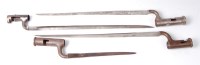 Lot 1456 - An 1842? pattern Brown Bess socket bayonet,...
